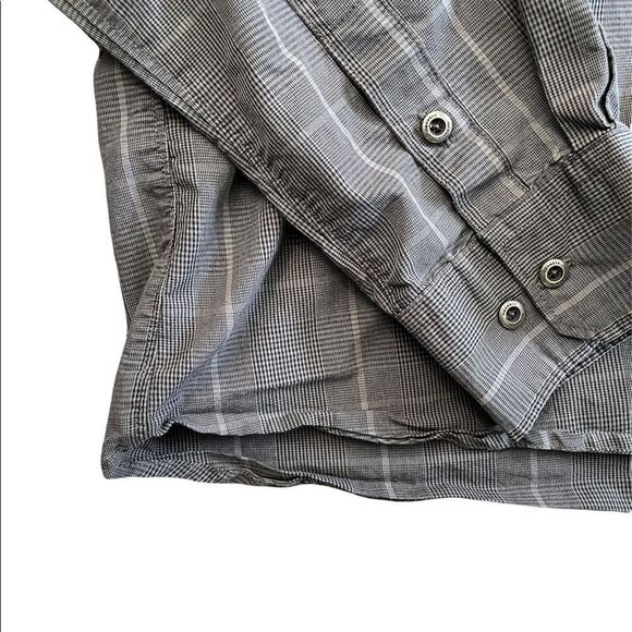 MERREL Long sleeve gray plaid button down shirt size XXL - Picture 2 of 6